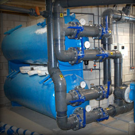 cooling tower filter systems